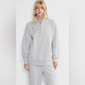 Heather Gray Aritzia Cozy Mega Fleece